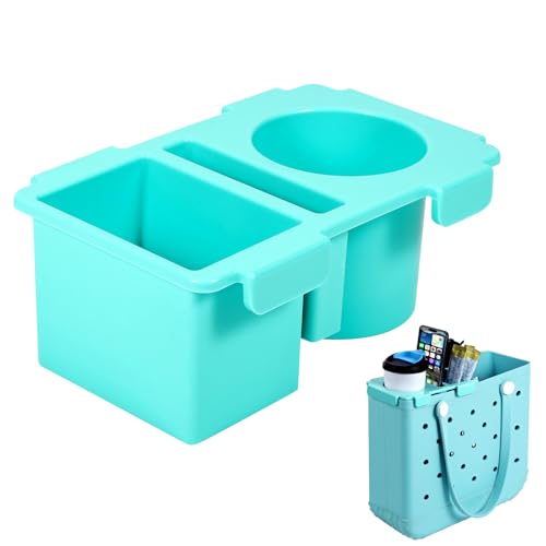 Takuyada Tray Topper with Cup Holder for Bogg Bag Medium Tote (Green)