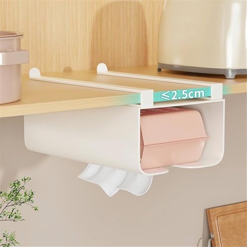 Soporte para papel de cocina y caja de pañuelos para baño y hogar 4