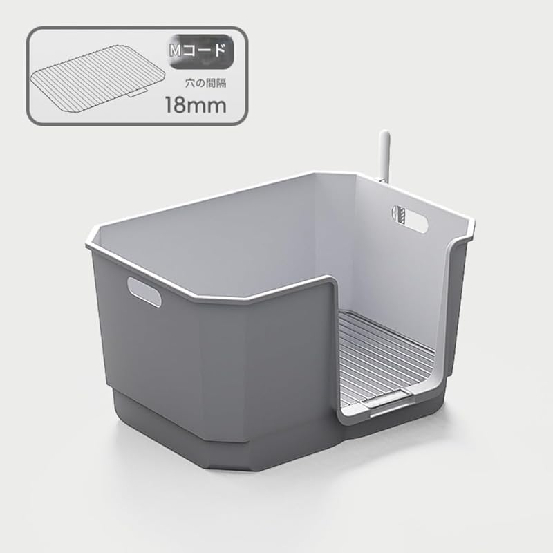 トイレトレー、多機能 ハイフェンス 小型犬用ステンレスフレーム格子構造 ペット小便器兼用 リビング・寝室・バルコニー多シーン対応 室