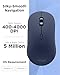 Lenovo Yoga Bluetooth Silent Mouse, 3 Level DPI Adjustment, 36 Month Battery Life, Bluetooth 5.3, 3 Device Paring, Whisper Quiet, Programmable Buttons, Smooth Finish, Cosmic Blue