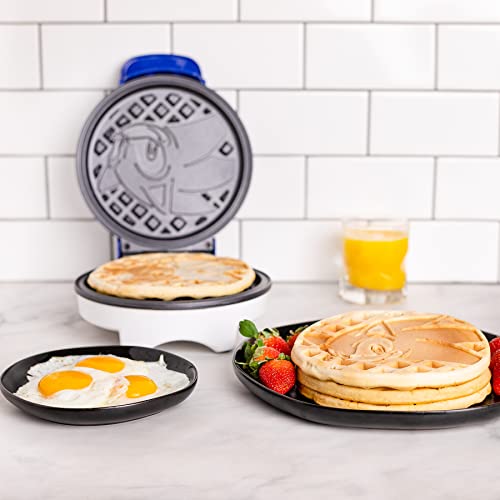 Uncanny Brands Sonic the Hedgehog Waffle Maker - The Speedy Hedgehog on Your Waffles