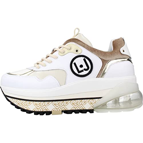 Liu jo - air maxi 2a sneaker - 38 - bianco-oro