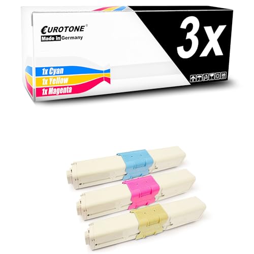 Toner Oki ES 5462 Eurotone lot de 3 pour corriger les défauts d'impression