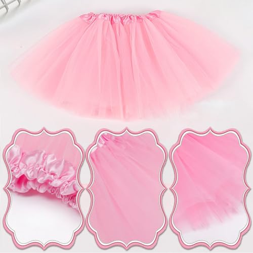 JSTHHTT 6 PCS Fairy Costume, Butterfly Fairy Wings and Wand, Princess Costumes For Girls, Crown Crystal Tiaras, Tutu, Fancy Dress Set for Girls Party Costume Halloween Christmas, for 2-4 Years Kid