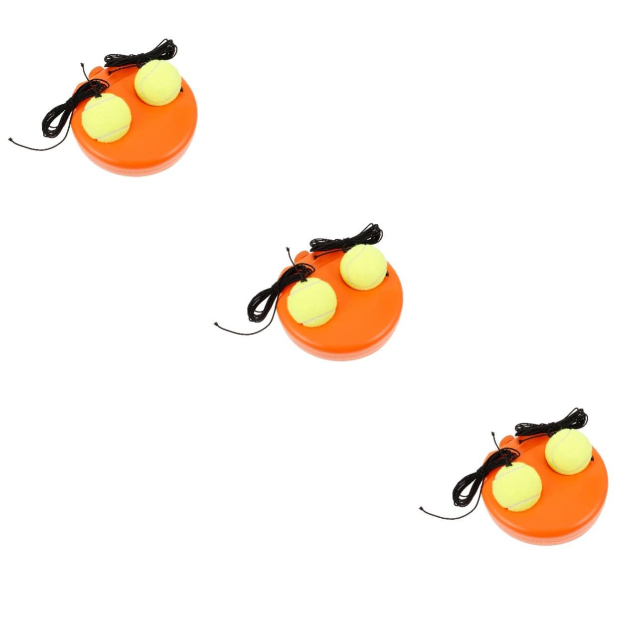 POPETPOP 3 Sets Tennis Training Base Men Women Tennis Accessory Reflex Coordination Tool Nylon Plastic Material