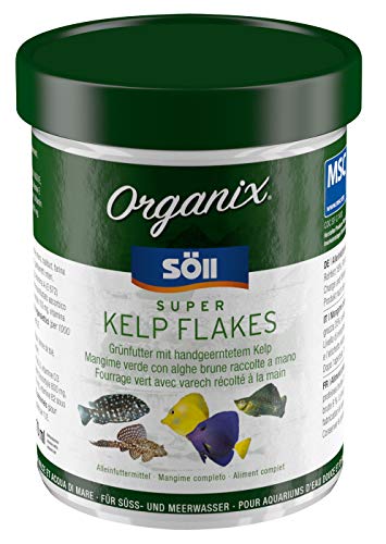 Söll Organix Super Kelp Flakes - Süß- und Meerwasser Zierfischfutter, 270 ml