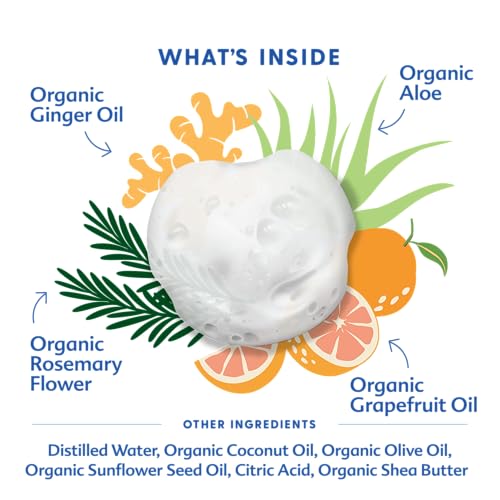 Image of Motherlove Baby & All Soap (32 oz) Gentle Foaming All-Purpose Castile Soap Made with Organic Ingredients - Refreshing Ginger Grapefruit (Pack of 2)