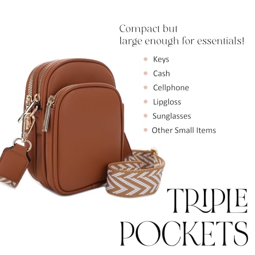 Image of Mali+Lili, Josie Triple Zip Crossbody Bag