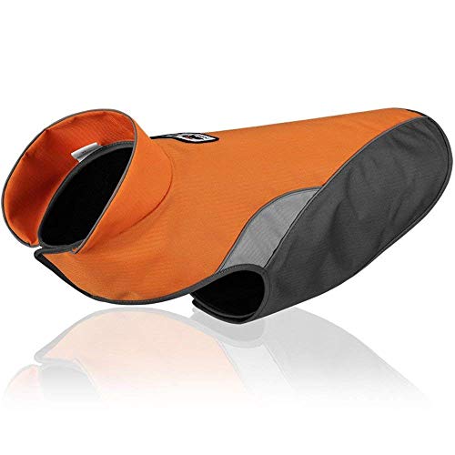 Tineer Chaleco Reflectante Impermeable Mascota Perro Cachorro Ropa Chaqueta Al Aire Libre Cálido Invierno Perros Ropa Abrigo para Pequeño Mediano Grande Chaleco Chaqueta de Abrigo (L, Orange)