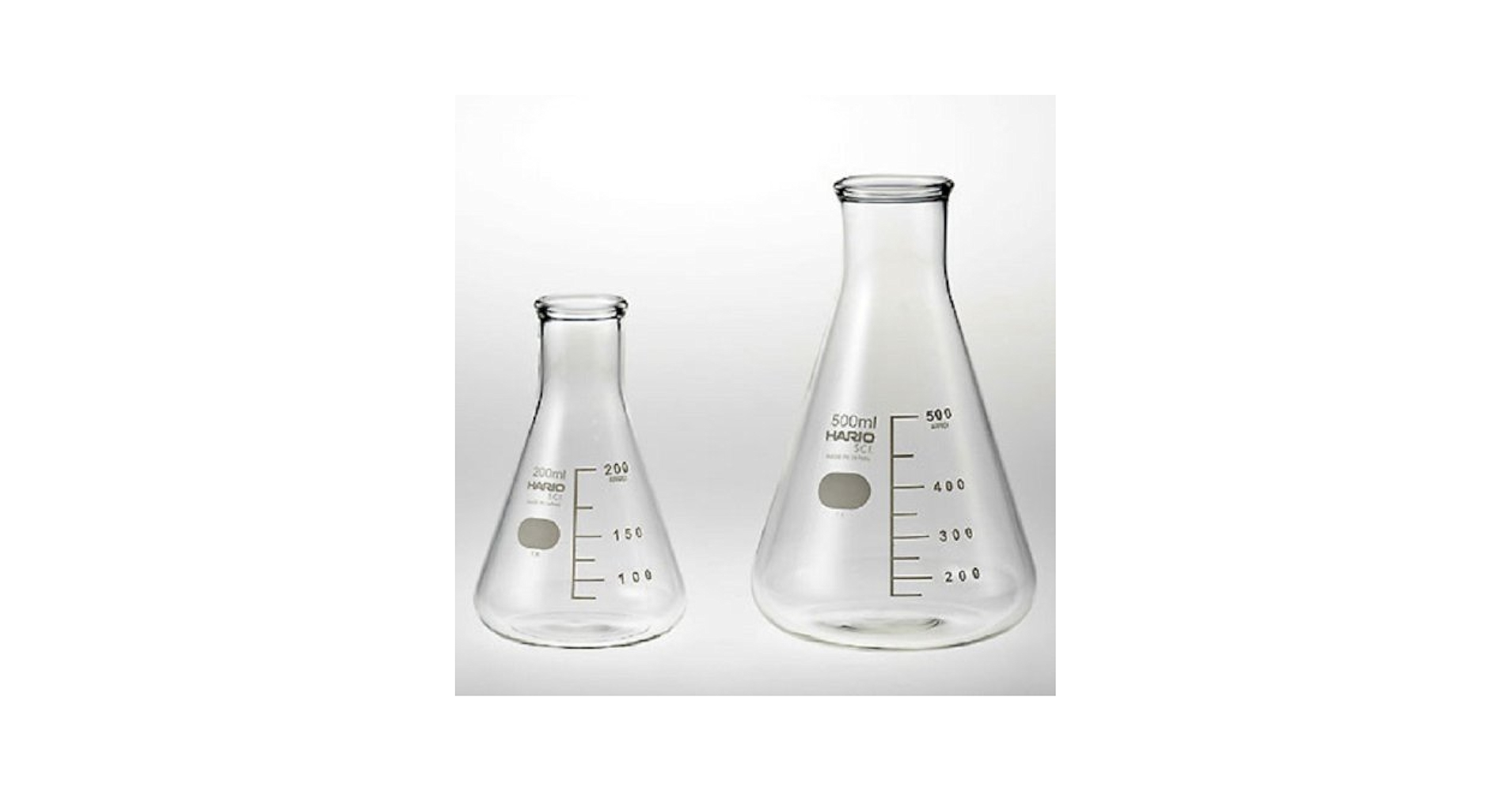 Amazon | ・HARIO 三角フラスコ 200mL | シリンダー | 産業