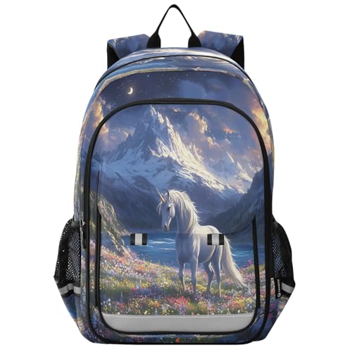 Sac à dos d'école cheval blanc, le cadeau parfait pour filles et garçons