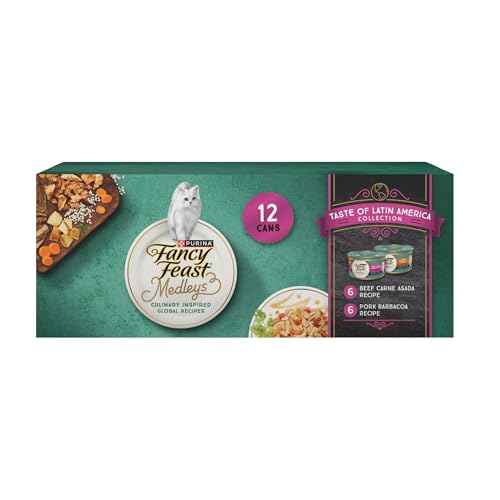 Fancy Feast Purina Medleys Latin America Wet Cat Food Variety Pack - (Pack of 2) 12 ct. Cans