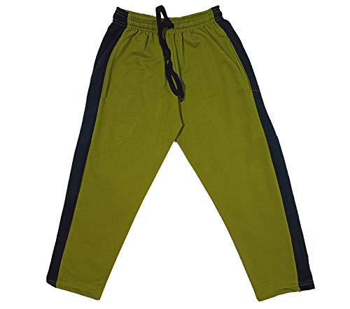 Image of indi weaves Kids - Unisex Girls and Boys Fleece Warm Lowers Track Pants for Winters Pack of 5 (R.Blue, Dark Grey, Black, Red, Mehadi)
