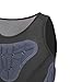 kowaku Mens Padded Vest Sports Shock Training Top Gear Breathable Lightweight Compression Shirt Chest Protection for Baseball Rugby, S