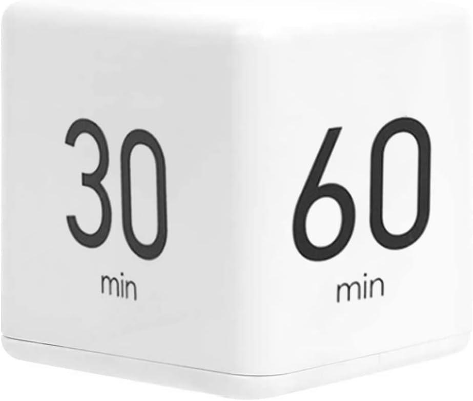Funito Cube Timer, Time Management, Kitchen Timer, Kids Timer, Workout Timer, Timer for Studying, Cooking