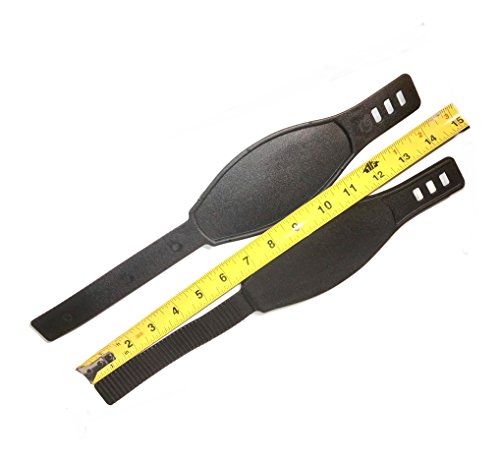 (Pair) Stationary Bikes DELUXE Long Pedal Straps | (2.88" W x 14-1/2" L ) Ratchet Ridges | Heavy Duty Adjustable Universal Replacement Excercise Bicycle Pedal Straps | Fits most Bike Pedals - Thumbnail 4