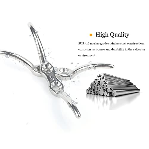 9Tong Nautica Kayak Barca Bitte Acciaio Inox