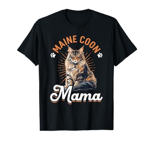 Maine Coon Cat Breed Pet - Maine Coon Mama T-Shirt