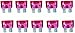 Price comparison product image 10x Pink 4A 4 Amp Standard ATO Blade fuse for 12V / 24V car, van, truck & boat