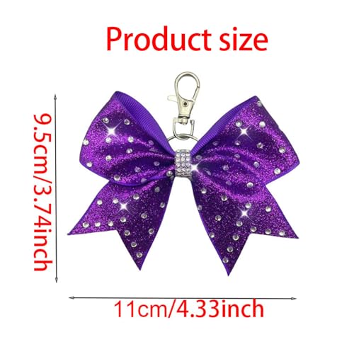 Porte-clés nœud strass pour sac à dos déco tendance charm
