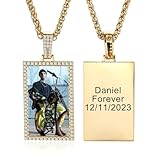 ✨ Collier Photo Personnalisé : Sur les deux côtés du pendentif hip hop, vous pouvez le personnaliser avec une photo, un nom, une date ou une phrase significative ou un mot que vous voulez vous rappeler, afin que le pendentif puisse garder des souvenirs précieux.