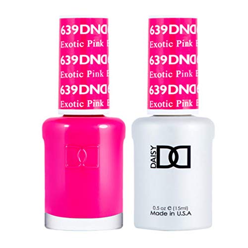 DND 639 Exotic Pink Gel & Matching Polish Set - DND Gel & Lacquer