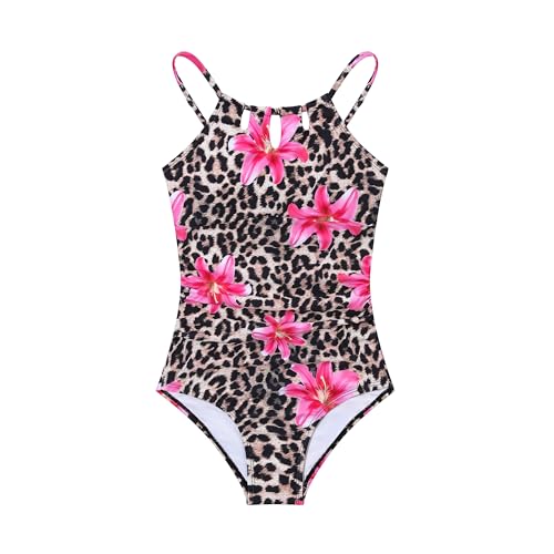 Image of Teens Girls One Piece Swimsuit Bathing Suit for Girls Adjustable Strap Summer Beach Swimwear Pool Activities 11-15Y