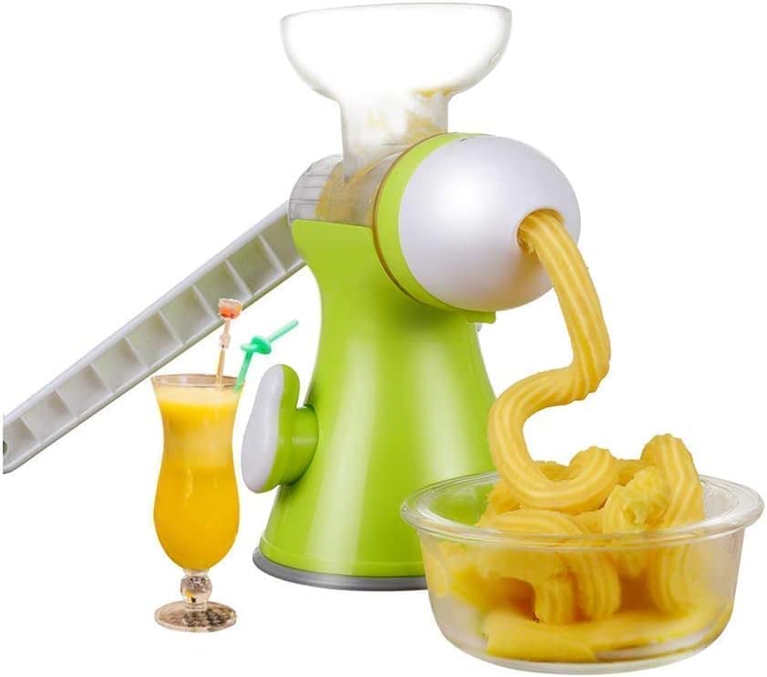 2 in 1 Manual for Gelato,Electric Ice Cream Maker Machine,Residue Separation Dessert