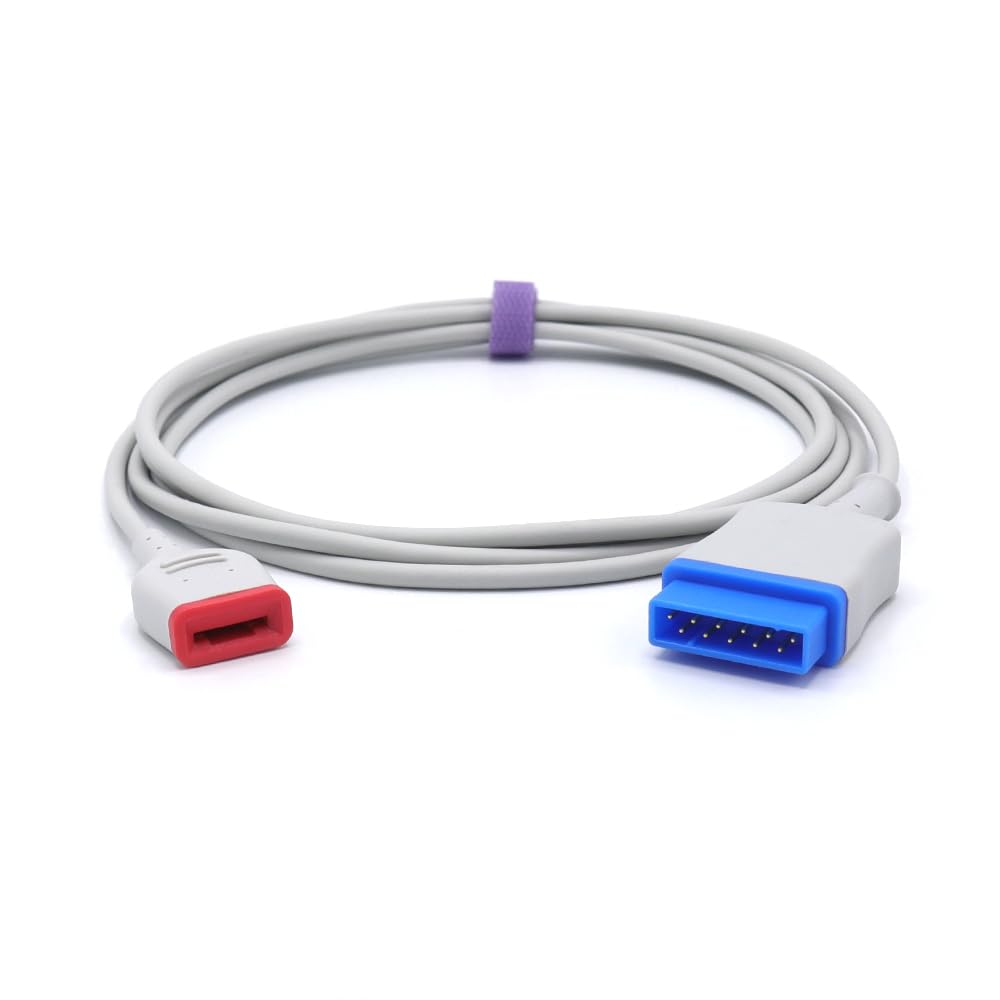 skmeditecCompatible with GE Marquette Adapter Cable for Masimo RD SET DCI SpO2 Sensor Probe, 7.2FT Extension Cord with 11 Pins Distal Connector and RD SET Connector