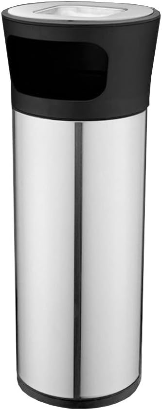Stand Up Ashtray Stainless Steel Trash Can with Ashtray Trash Can Outdoor Indoor Elevator Corridor Ashtray Trash Can Commercial Trash Can Cigar Ashtrays For Outdoors (Color : C)