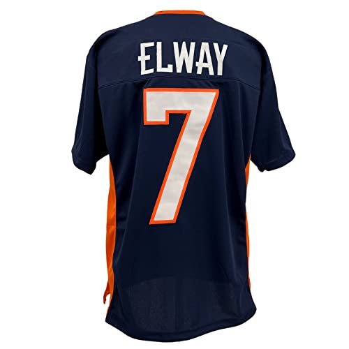 John Elway Jersey Blue Denver | Unisex Adult Sizes Unsigned Custom Sewn Stitched