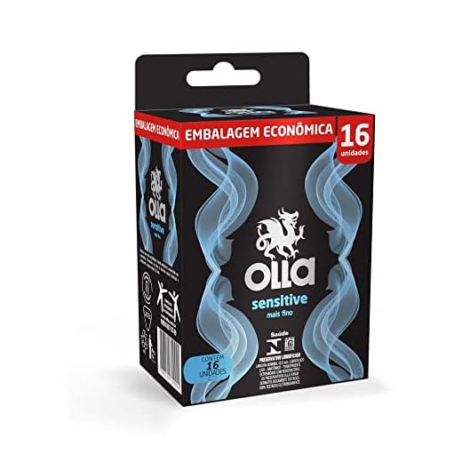 Preservativo Lubrificado Olla Sensitive 16 unidades, Olla