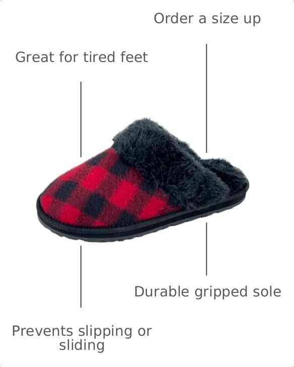 Image of Clarks Womens Open Back Suede Leather Comfort Clog Slipper JMS0583C - Plush Faux Fur Trim - Indoor Outdoor House Slippers For Women