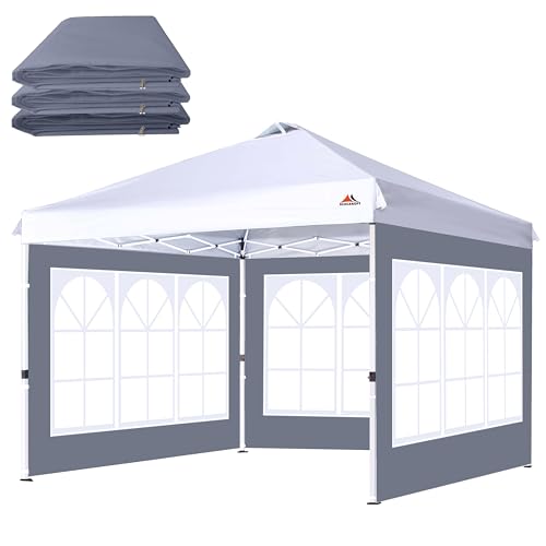 SCOCANOPY Church Window Sidewall for 12x12 Canopy Frame, 3 Pack Sunwalls Only,(Dark Gray) SCOCANOPY Church Window Sidewall for 12x12 Canopy Frame, 3 Pack Sunwalls Only,(Dark Gray) - Image 1