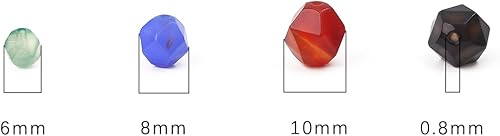 Miniatura 8 de BEADIA Cuentas redondas de piedra de ojo de tigre amarillo natural facetada de 0.394in 14.2inhebra para hacer joyas