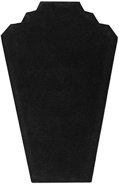 TENDYCOCO Black Velvet Pendant Stand Display Neck Chain Holders Jewelry Bust Necklace Bust for Jewelry Store Home