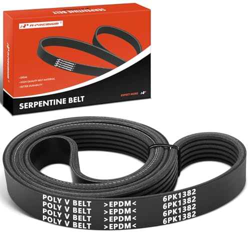 A-Premium Serpentine Belt 54.5 In For Buick Encore 2013-2021 & Chevrolet Sonic 2013-2020, Trax 2013-2021, L4 1.4L GAS, 6-Rib by A-Premium - Used condition - US$15.99