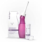 Wiederverwendbare Multi-Gyn Vaginaldusche mit Brausetabletten – Für eine gesunde weibliche Hygiene – Praktisch beim Duschen zu verwenden – Weicher Applikator für eine sanfte und effiziente Anwendung