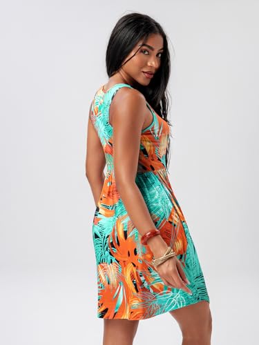 Image of HiMONE Vacation Dresses for Women 2025 Summer Dress Women's Casual Sundresses Casual Beach Petite Sun Dress XS-2XL