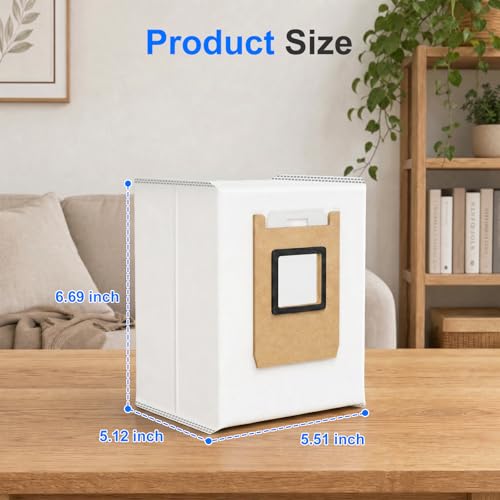 Image of 12 Pack E25 / E28 Dust Bags Compatible with Eufy Robot Vacuum Omni E25, Omni E28, Omni E20 and for Eufy Robot Vacuum C28, 3L Large Capacity, 4-Layer