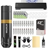 Thermocopieur Tatouage Kit - Machine a Tatouer Kit Complet avec Imprimante Tatouage, Machine Tatouage Professionnel, 20pièces Aiguille Tatouage pour Débutants et Artistes