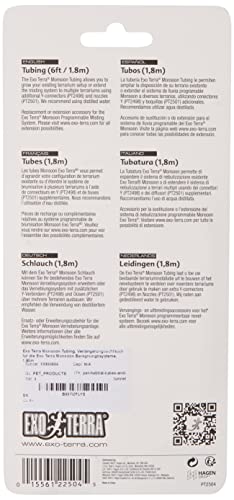 Exo Terra Monsoon Tubing, Verlängerungsschlauch für die Exo Terra Monsoon Beregnungssysteme, 1,80m