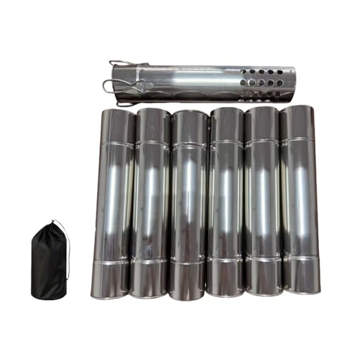 Tuyaux en acier inoxydable Sparks avec grille de protection pour cheminée de bivouac