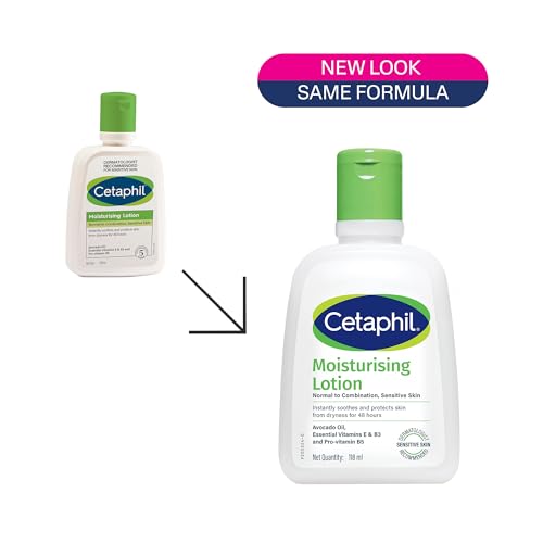 Image of Cetaphil Moisturising Lotion 118 ml for Dry to Normal & Sensitive Skin | 48H Hydration with Niacinamide, Panthenol & Glycerin | Fragrance-Free, Non-Greasy, Dermatologist Recommended, For Face and Body