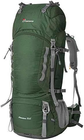 MOUNTAINTOP 75L/80L Waterproof Multi-Function Hiking Camping Bag Backpack for Trekking Mountain with Rain Cover
