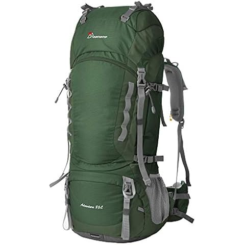 MOUNTAINTOP Trekkingrucksack 80L Wanderrucksack Herren Damen Reiserucksack Großer Rucksack Cover