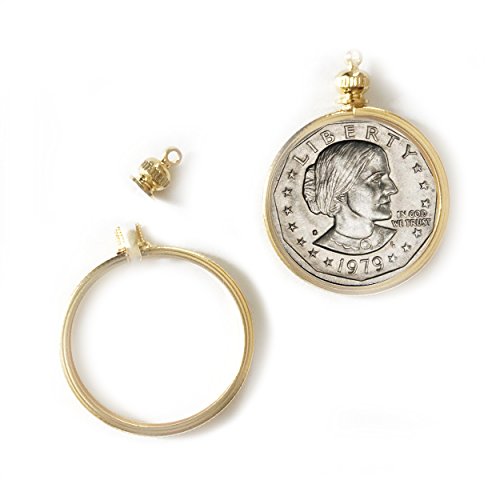 Sujeta Monedas Dollar USA Goldtone Pack x2 miniatura 2