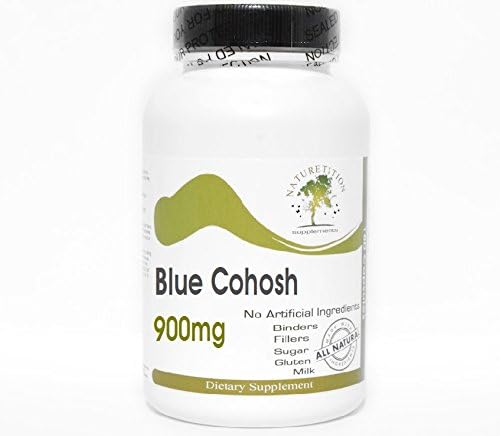 Blue Cohosh 900mg ~ 200 Capsules - No Additives ~ Naturetition Supplements