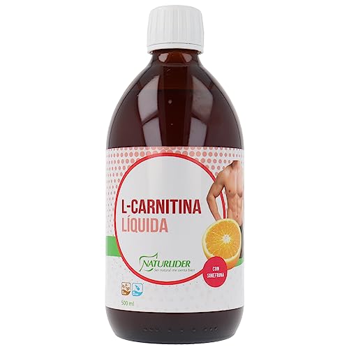 Naturlider - L-Carnitina Líquida con Sinefrina para Aumentar el Rendimiento Físico y el Gasto Calórico - 500 mililitros