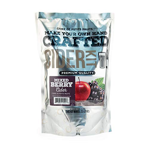 ABC Crafted Series Cider Making Kit | Hard Cider Making Ingredients for Home Brewing | Yields 6 Gallons of Hard Cider| (Mixed Berry)